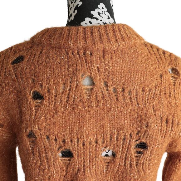 NWT - H&M Wool Alpaca Blend Orange Sweater - Medium - Picture 6 of 9